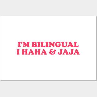 Jajaja Shirt I’m Bilingual I Haha and Jaja Sarcastic Shirt Spanish Teacher Gift Funny Spanish Posters and Art